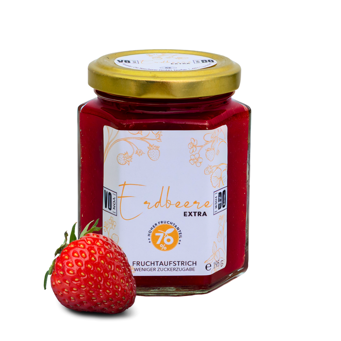 Erdbeer Marmelade zuckerreduziert 195g